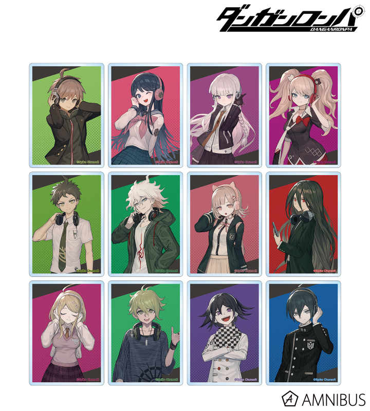 Danganronpa Series lack Illustration Headphones ver. Trading Acrylic Card [BOX]