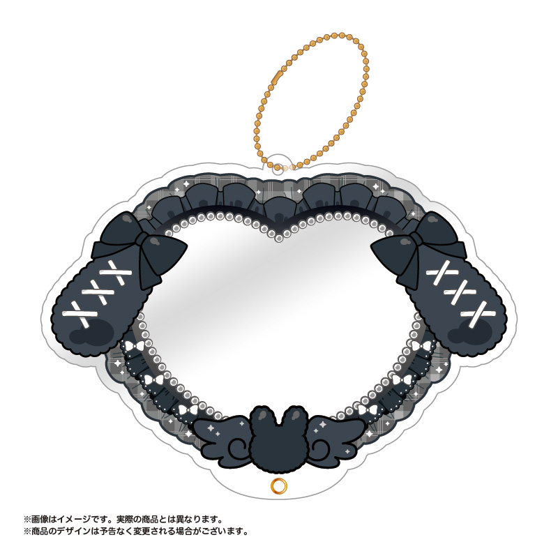 Pic Clear Acrylic Frame Rabbit Ears Ribbon Ver. 10 Black