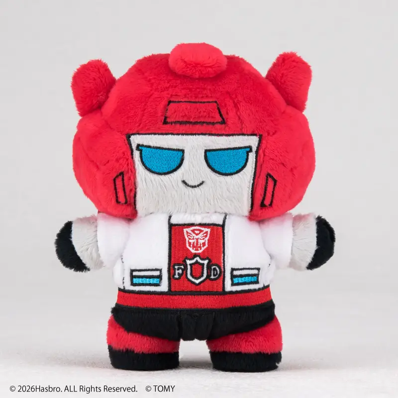 (PO) Mochibots Transformers Plush Red Alert