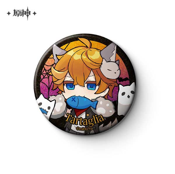 Genshin Impact Halloween Series Deformed Chara Can Badge - Childe