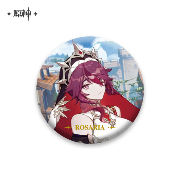 Genshin Impact Wallpaper Chara Tin Badge - Rosaria