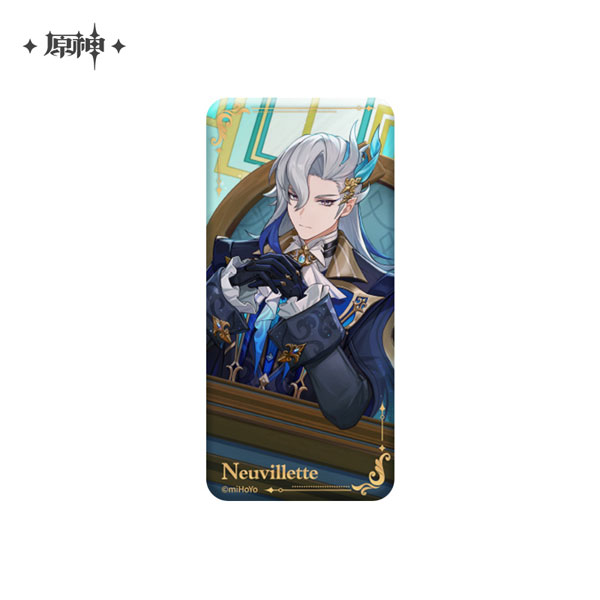 Genshin Impact Theme Series Square-shaped Can Badge - Neuvillette B