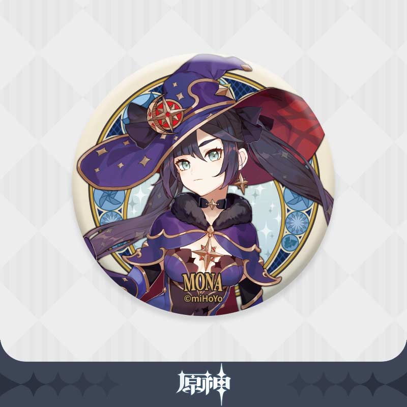 Genshin Impact Mondstadt Series Chara Can Badge - Mona