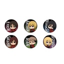 Attack on Titan Can Badge 08 Dark Ver. (Mini Character) [BOX]