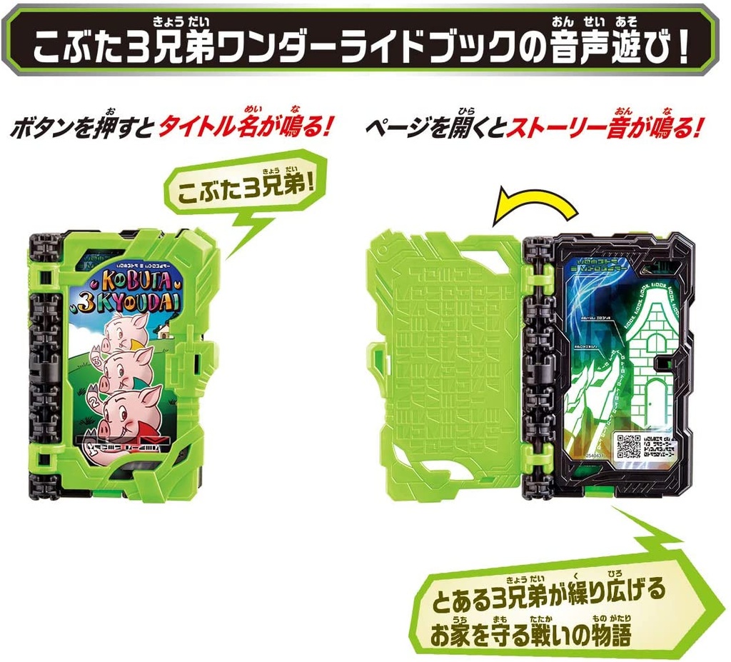 Kamen Rider Saber Noutou Belt DX Sword of Logos Buckle & Kobuta 3 Kyoudai Wonder Ride Book Image_5