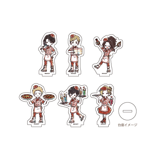 Attack on Titan Acrylic Petit Stand 05 Cafe Ver. (Graff Art Design) [BOX] Image_1
