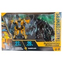 Transformers Buzzworthy Bumblebee Studio Series Deluxe Class 27BB Clunker Bumblebee vs. 28BB Barricade Image_1