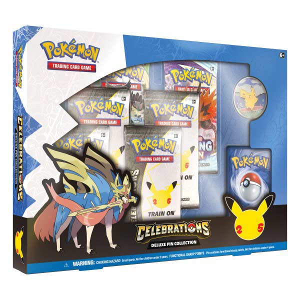 Pokemon TCG: 25th Anniversary Celebrations - Deluxe Pin Collection - Zacian Image_1