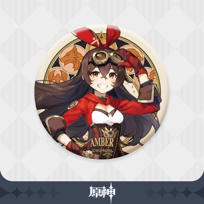 Genshin Impact Mondstadt Series Chara Can Badge - Amber Image_1