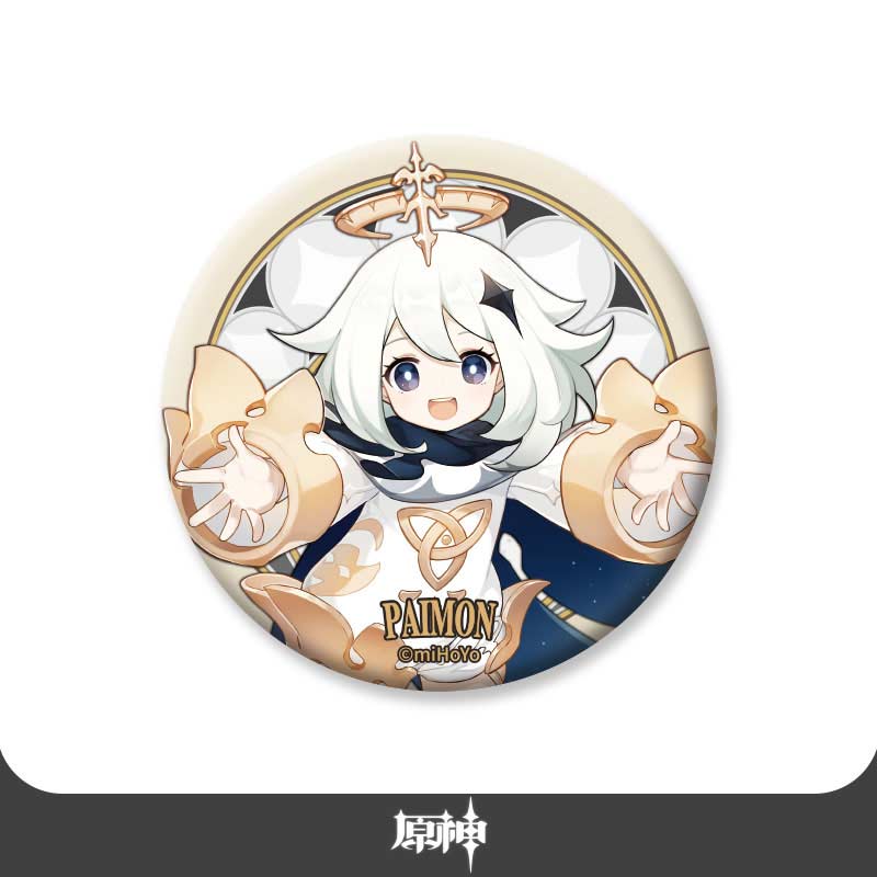 Genshin Impact Traveler Series Chara Can Badge - Paimon Image_1