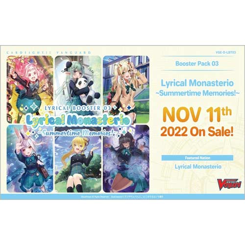 (PO) CardFight!! Vanguard Overdress Lyrical Booster Vol.03 [VGE-D-LBT03: Lyrical Monasterio ~Summertime Memories!~] [BOX] Image_1