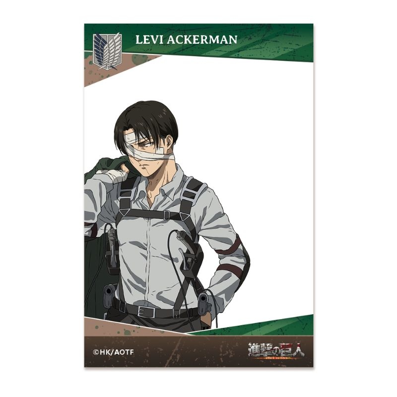 (PO) Attack on Titan Transparent Character Card Levi Image_1