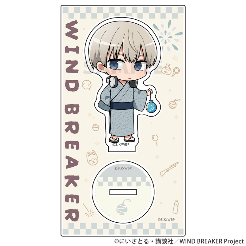 (PO) Wind Breaker Acrylic Stand Kaji Ren / Yukata Image_1