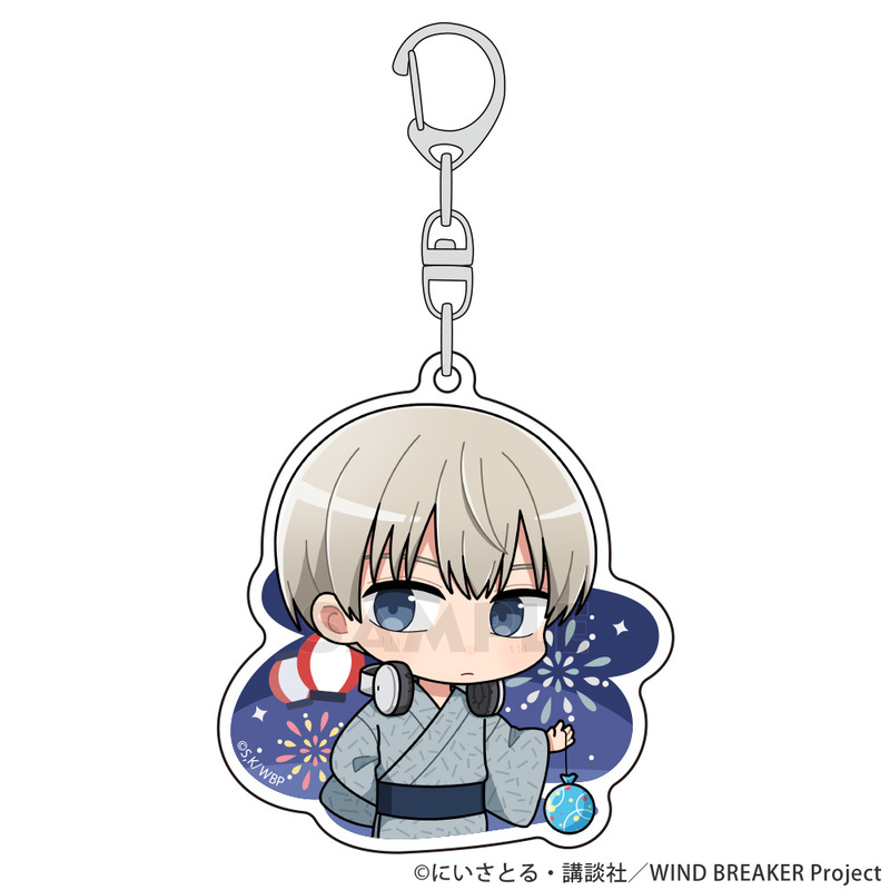 (PO) Wind Breaker Acrylic Key Chain Kaji Ren / Yukata Image_1