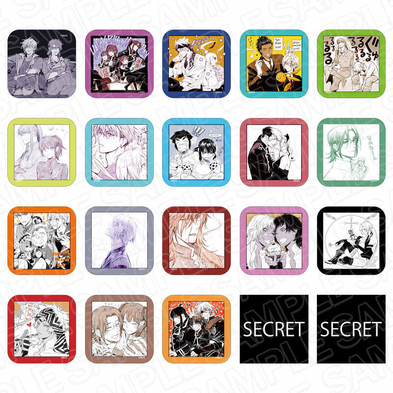 (PO) D.Gray-man Square Can Badge Vol. 1 [BOX] Image_1