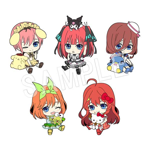 (PO) The Quintessential Quintuplets Season 2 x Sanrio Characters Petanko Trading Rubber Strap [BOX] Image_1