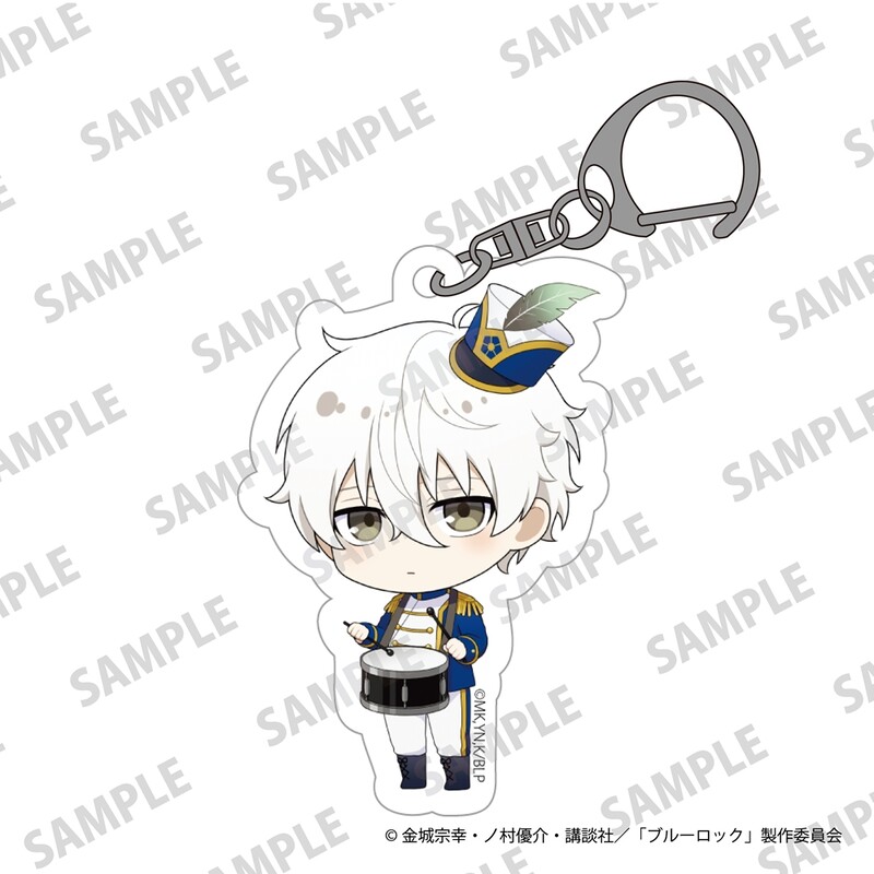 (PO) Blue Lock Mini Chara Acrylic Key Chain Marching Band Ver. Nagi Seishiro Image_1