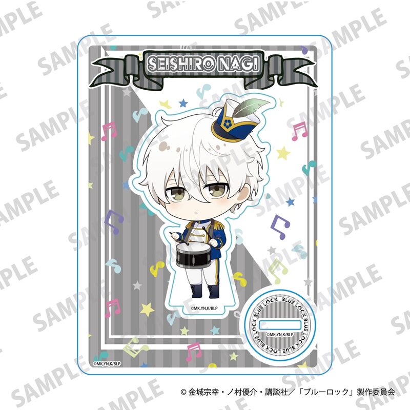 (PO) Blue Lock Mini Chara Acrylic Stand Marching Band Ver. Nagi Seishiro Image_1