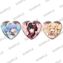 (PO) Kono Subarashii Sekai ni Shukufuku wo! Valentine Fair Original Illustration Heart Can Badge Set Image_1