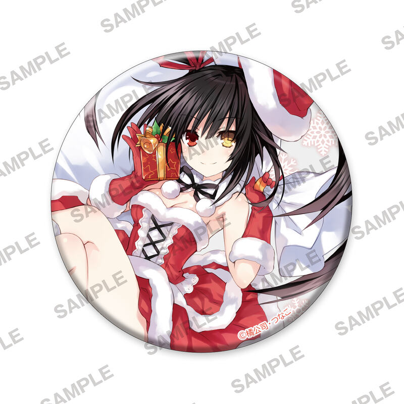 (PO) Date A Live Christmas Fair 75mm Hologram Can Badge Tokisaki Kurumi Image_1