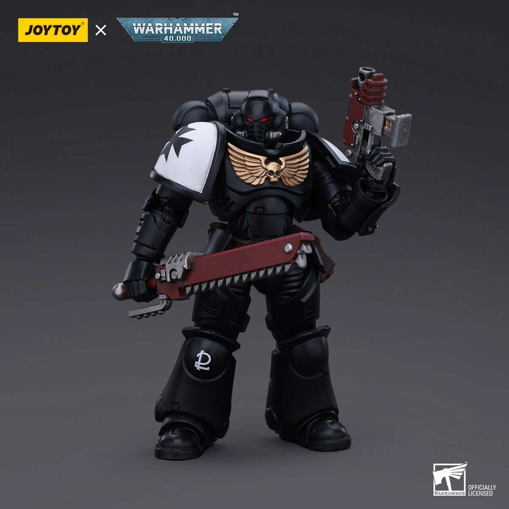 (PO) Joytoy Warhammer 40k - Space Marines Black Templars Outriders Brother Valtus Image_1