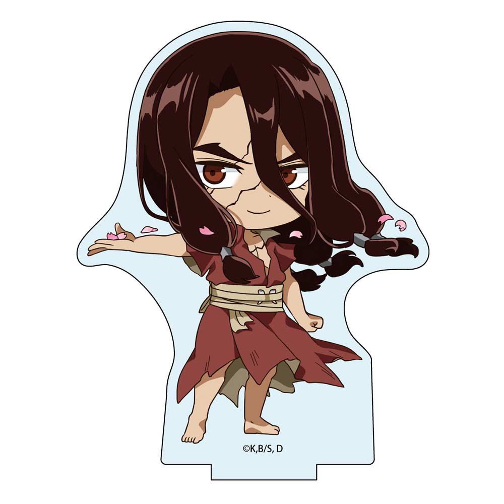 (PO) Dr. Stone Trading Original Illustration Acrylic Stand - Shishio Tsukasa (Cherry Blossom) Image_1