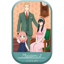 (PO) SPY x FAMILY Square Can Badge MISSION: 2 SECURE A WIFE Main Visual Image_1