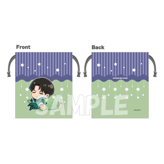 (PO) Attack on Titan GyaoColle Mini Kinchaku - Levi Image_1