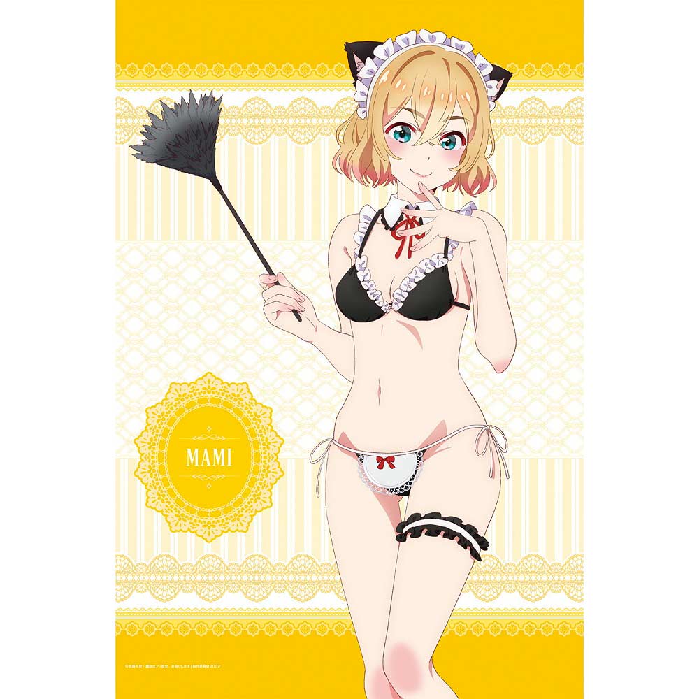 (PO) Rent-A-Girlfriend Original Illustration B2 Tapestry Swimwear Maid Ver. 2 Nanami Mami Image_1