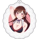 (PO) Rent-A-Girlfriend Original Illustration Acrylic Key Chain Swimwear Maid Ver. 1 Mizuhara Chizuru Image_1