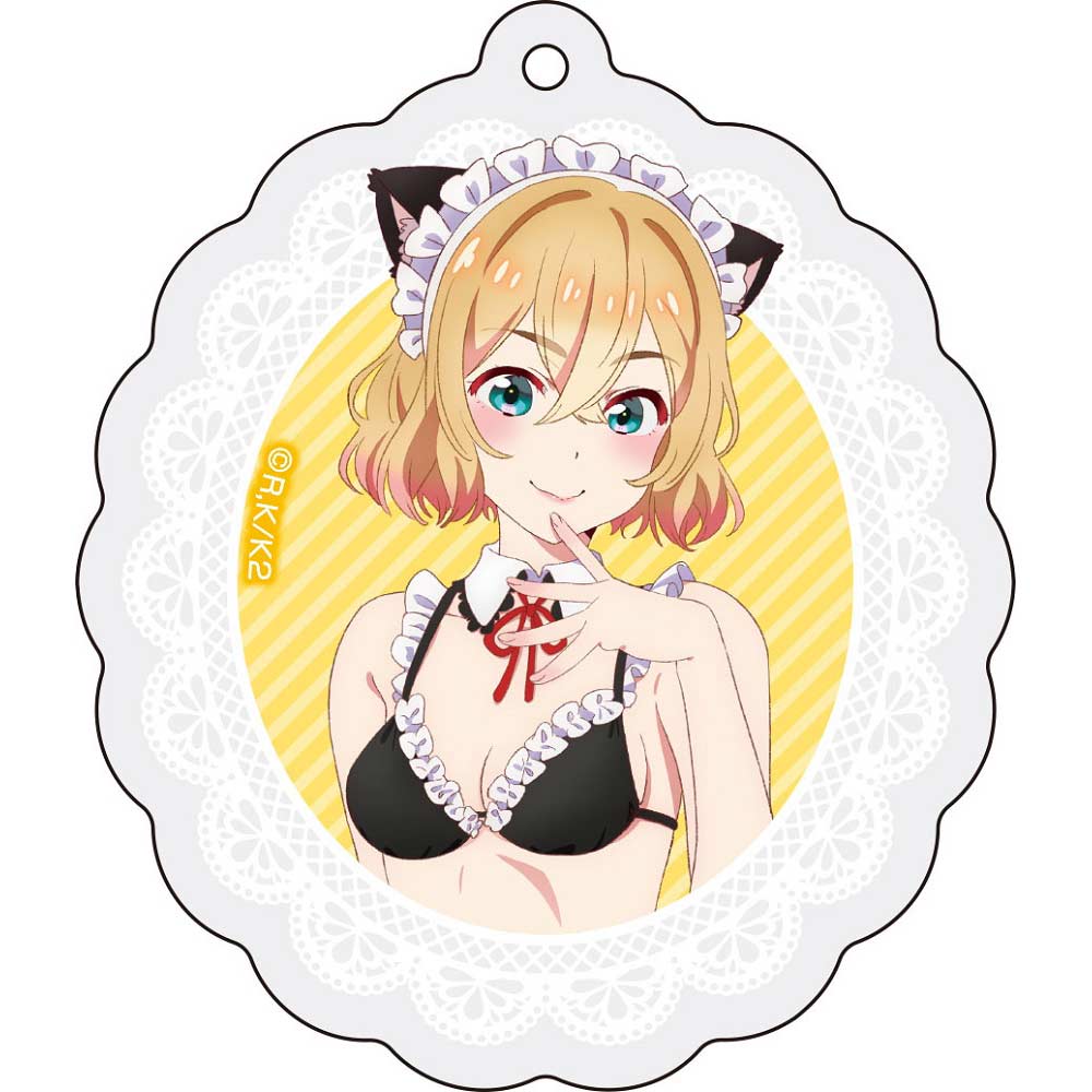 (PO) Rent-A-Girlfriend Original Illustration Acrylic Key Chain Swimwear Maid Ver. 2 Nanami Mami Image_1