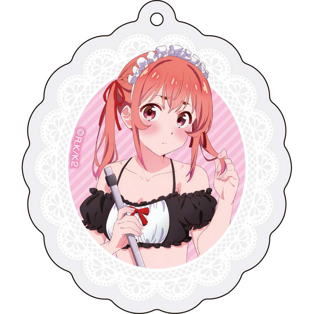 (PO) Rent-A-Girlfriend Original Illustration Acrylic Key Chain Swimwear Maid Ver. 4 Sakurasawa Sumi Image_1