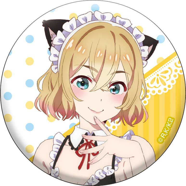 (PO) Rent-A-Girlfriend Original Illustration Can Badge Set Swimwear Maid Ver. B Image_2