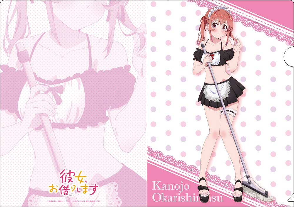 (PO) Rent-A-Girlfriend Original Illustration Clear File Set Swimwear Maid Ver. A Image_3