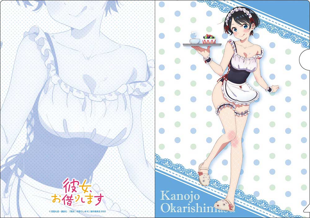 (PO) Rent-A-Girlfriend Original Illustration Clear File Set Swimwear Maid Ver. B Image_3