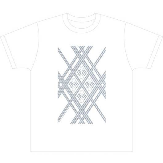 (PO) Hirosaki Sakura Festival 2022 x Sakura Miku Kogin.net Collab Tsugaru Kogin Embroidery T-Shirt (White X Navy) (L) Image_1