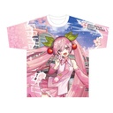 (PO) Hirosaki Sakura Festival 2022 x Sakura Miku Art by Sakanahen Full Graphic T-Shirt (L) Image_1
