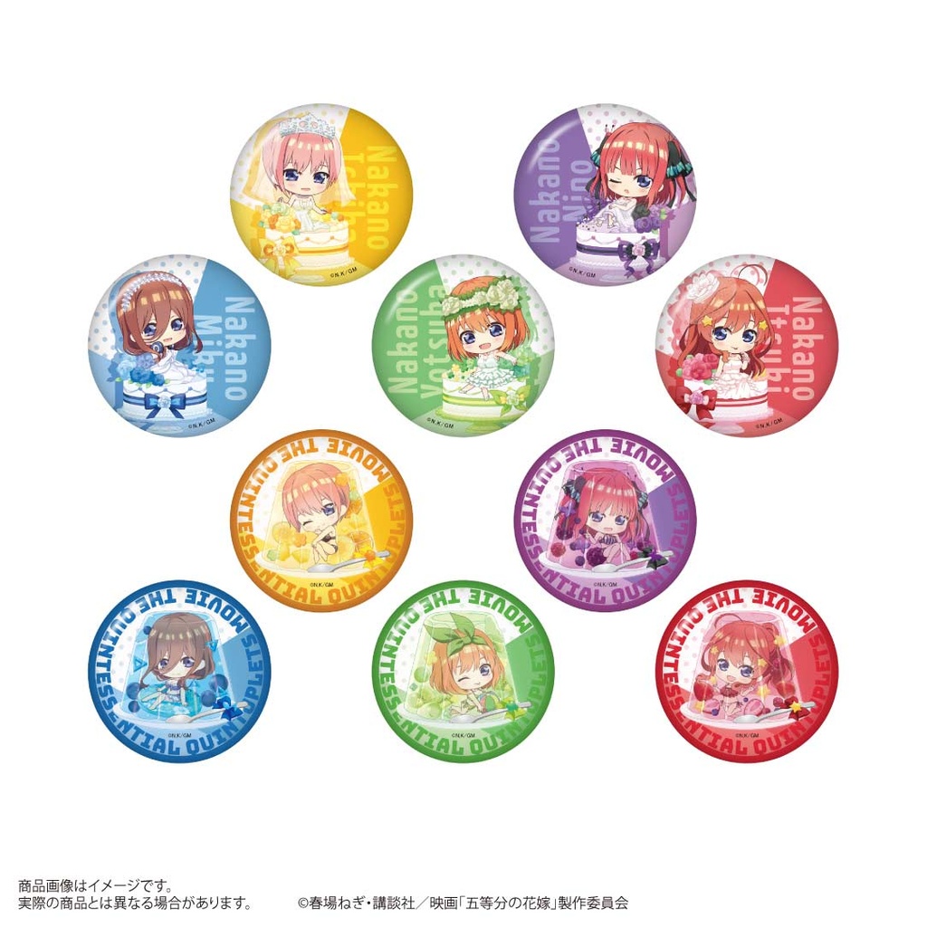 (PO) The Quintessential Quintuplets Movie Trading Can Badge Chara Dolce [BOX] Image_2