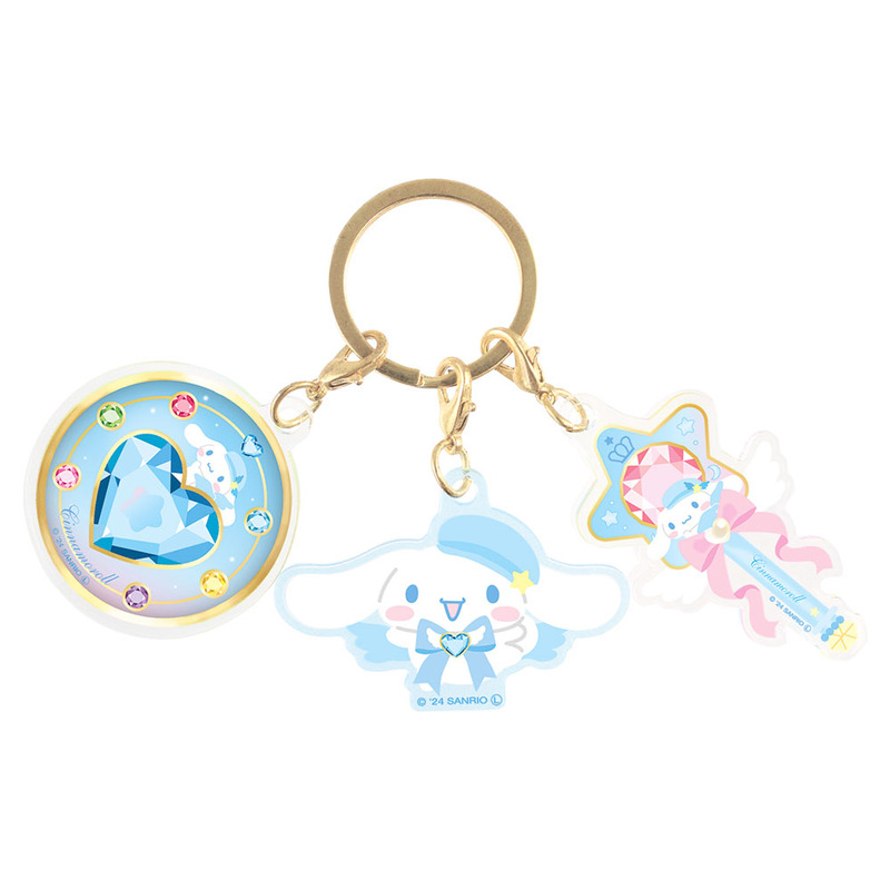 (PO) Sanrio Characters 3 Charm Key Chain Magical Jewelry Cinnamoroll Image_1