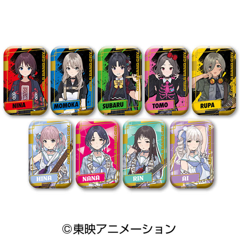 (PO) Girls Band Cry Foil Marukaku Can Badge [BOX] Image_1