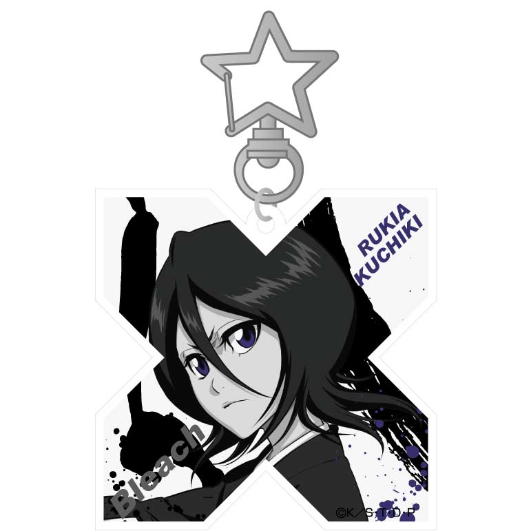 (PO) Bleach my Sword, My Soul Acrylic Key Chain Rukia Kuchiki (Monochrome) Image_1