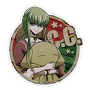 (PO) Code Geass Lelouch of the Re;surrection [Illustrated] Waterproof Sticker C.C. Image_1