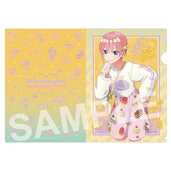 (PO) The Quintessential Quintuplets Movie A4 Clear File (Pastel Desserts) Nakano Ichika Image_1