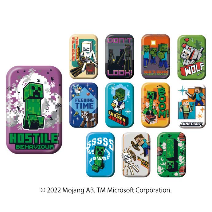 (PO) Minecraft Square Can Badge Collection [BOX] Image_2