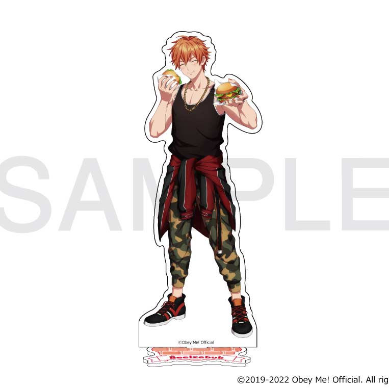 (PO) Obey Me! x mixx garden Dokidoki Cafe Meguri in Human World Acrylic Stand - Beelzebub Image_1