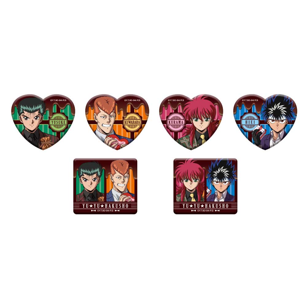 (PO) YuYu Hakusho Lame Acrylic Badge Valentine Ver. [BOX] Image_1
