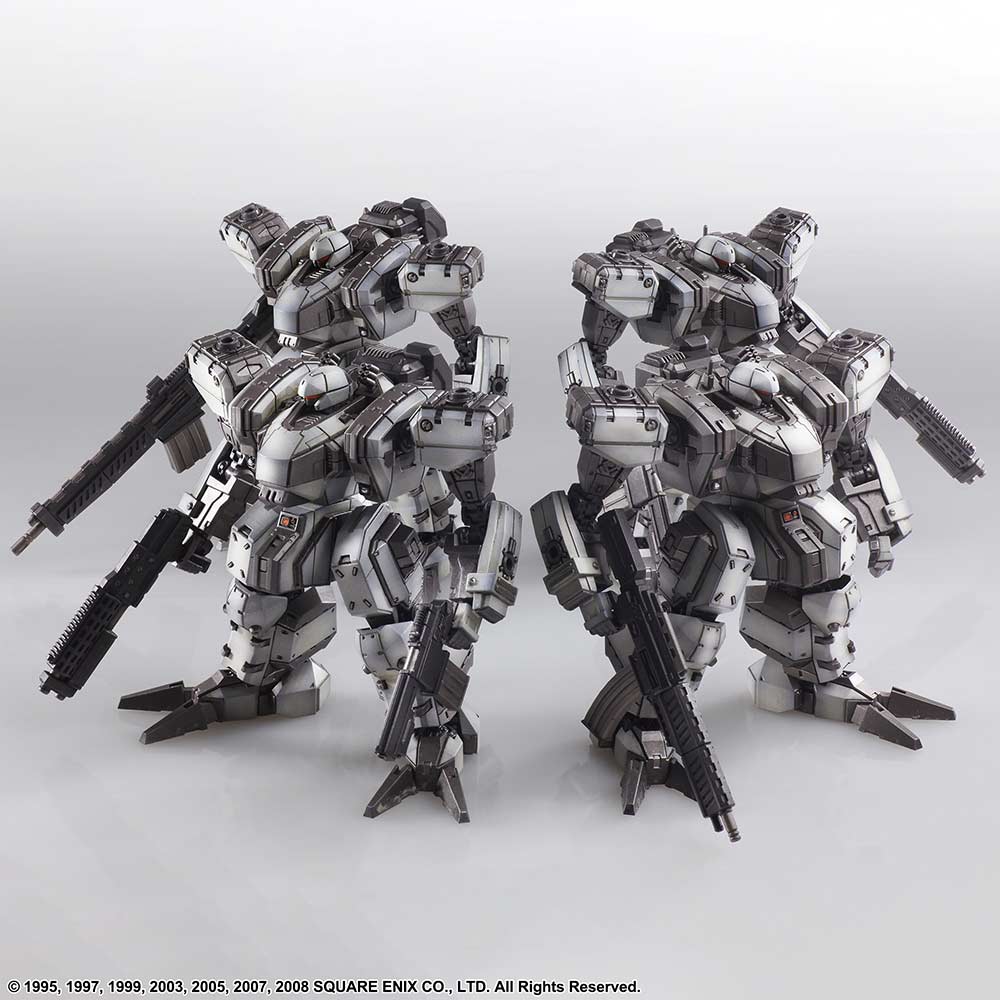 (PO) Front Mission Structure Arts 1/72 Scale Plastic Model Kit Series Zenith DV White 4 Set Image_1