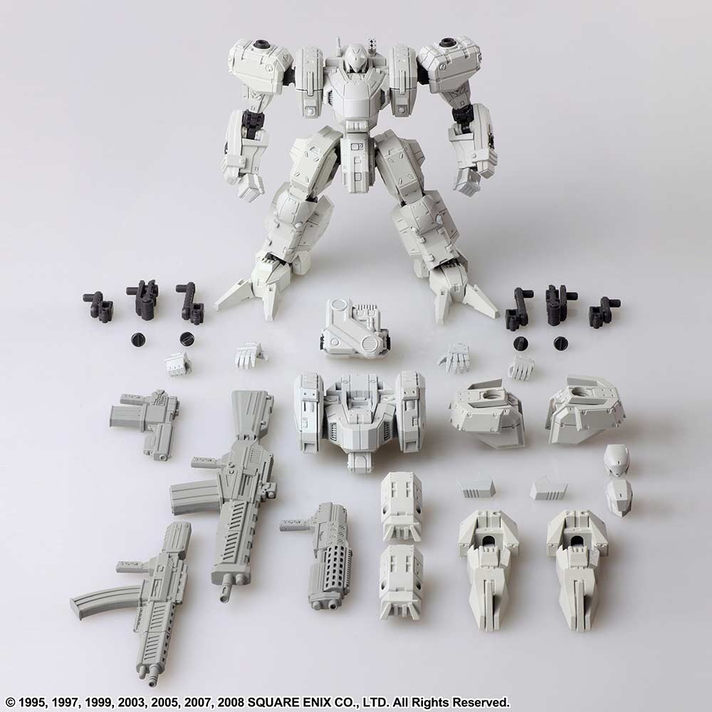 (PO) Front Mission Structure Arts 1/72 Scale Plastic Model Kit Series Zenith DV White 4 Set Image_11