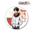(PO) Attack on Titan Original Illustration Eren Wear Muffler Ver. Big Can Badge Image_1