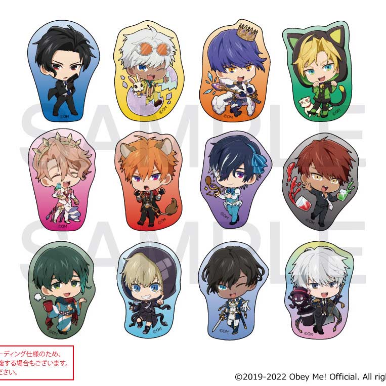 (PO) Obey Me! x mixx garden Card Petit Collection Trading Mini Character Acrylic Clip Badge [BOX] Image_1